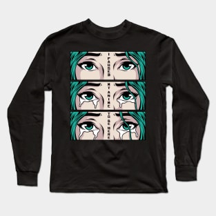 I Paused My Anime To Be Here Crying Long Sleeve T-Shirt